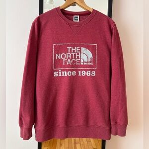 The North Face burgundy crewneck sweater sweatshirt pullover TNF gorpcore